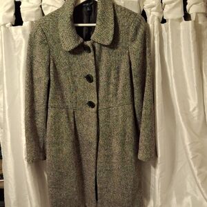 GAP Women's Multicolor Tweed Trench Coat Med